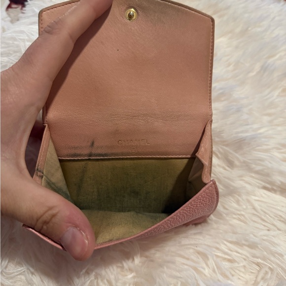 Chanel Caviar Mini Wallet in pink. Sticker intact & authenticity card included! - Picture 3 of 7